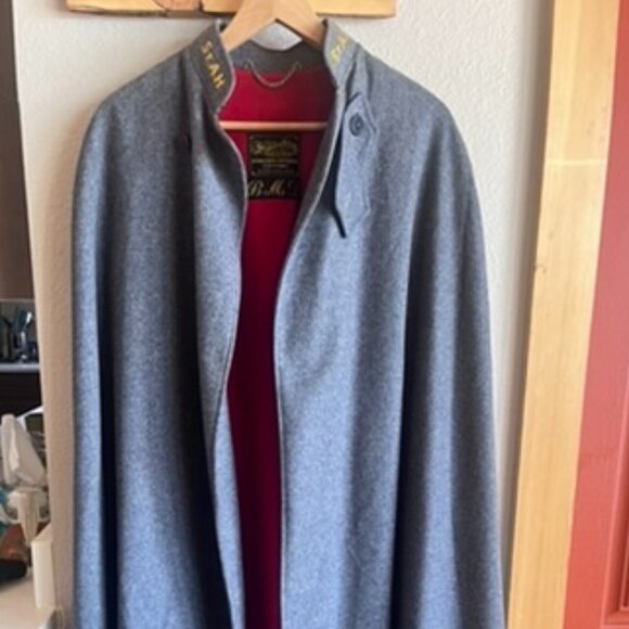 Vintage WW2 Nurses Blue Gray Wool Cape / Standard-ized Apparel Co Military 1940s - Picture 4 of 7